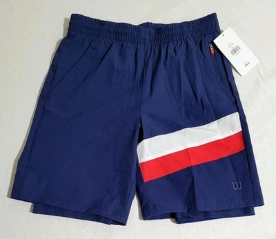 Pantalones Cortos Atléticos WILSON Jóvenes Niños Talla L Con Forro Calzoncillo Bolsillo con Cremallera Nuevos Foto 1 de 4