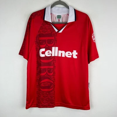Middlesbrough 1996/1997 Score Draw Home Football Shirt Soccer Jersey Men Size M - Image 1 of 4