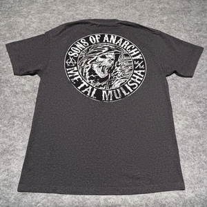 Sons Of Anarchy x Metal Mulisha Shirt Herren Large Grau Kurzarm Grafik T-Shirt - Bild 1 von 9