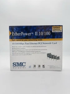 Etherer Power II 10/100 Fast Ethernet PCI Netzwerkkarte - versiegelt - SMC Netzwerke - Bild 1 von 4