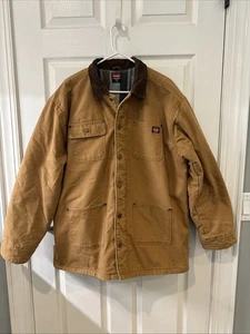 Para hombres Wrangler Ropa de Trabajo Manta Forrada Tareas/Chaqueta de Granero XL (46-48) Marrón - Imagen 1 de 12
