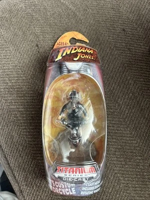 Indiana Jones Mutts Custom Motorcycle Die Cast Metal Titanium Series 2008 New - Image 1 of 4