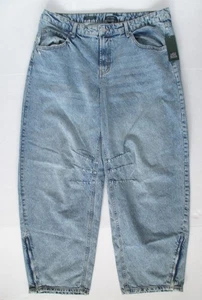Women's Barrel Jeans - Wild Fable Light Wash - distressed Size 17 - Picture 1 of 8