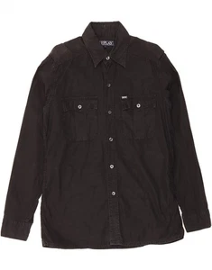 REPLAY Mens Military Corduroy Shirt Large Black Cotton DQ39 - Picture 1 of 3