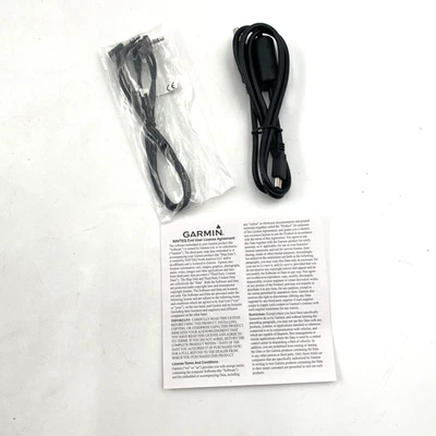 Cable de carga de datos mini USB original Garmin Nuvi Zumo Aera cable auxiliar en ángulo genuino Foto 1 de 4