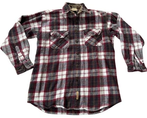 C.E. Schmidt Workwear Woven Cotton Plaid Shirt Flannel Vintage Men's Medium - Picture 1 of 4