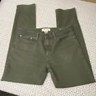 Madewell  Men's Size 33x32 Skinny Jean Pants Stretch Army Green Flat Front