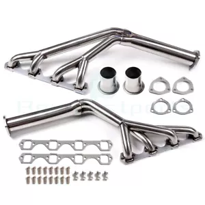 FOR 64-70 MUSTANG 260/289/302/351 TRI-Y STAINLESS MANIFOLD HEADER EXHAUST - Foto 1 di 14
