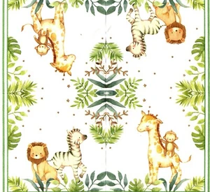 Serviettes en papier animaux Afrique naissance. Paper napkins animals birth - Imagen 1 de 1