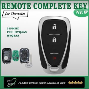 Replacement For 2021 2022 Chevrolet Smart Key 3 Buttons Fob HYQ4AS - 315 MHz
