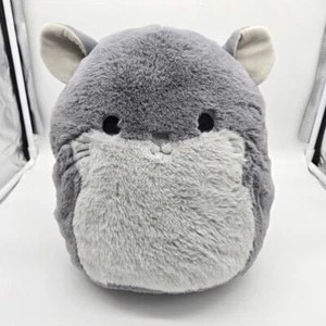 Squishmallows Fuzz-A-Mallows Raro 12” Miper the Chinchilla Esponjoso Gris 2022 Suave - Imagen 1 de 9