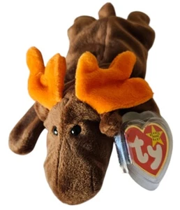 Nuevo con etiquetas Ty Beanie Baby Chocolate the Moose DOB fecha 27 de abril de 1993  - Imagen 1 de 4