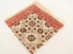 100% Organic Cotton Bandana Scarf, Paisley Design Scarf, Vibrant Cotton Scarf - Picture 1 of 9