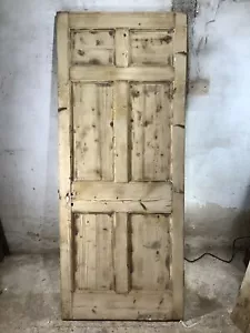 31 3/8"X 76 3/8" Georgian Internal Stripped Pine Six Panel Door 2over2over2 - Picture 1 of 12