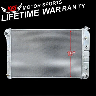 KKS716 3 行铝制散热器适用于 73-87 雪佛兰 C10 C20 C30 K10 K20 K30 GMC 卡车 — 第 1/4 张图片