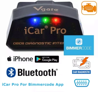 Vgate iCar Pro Bluetooth 4.0 Adapter OBD2 Diagnostic Scanner Tool Code Reader Foto 1 de 4
