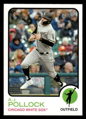 2022 Topps Heritage #611 A.J. Pollock Card Chicago White Sox - Image 1 of 2