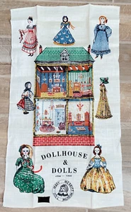 NWT Vtg MARY MERRITT DOLL MUSEUM Souvenir Linen Kitchen TEA TOWEL by Kaydee - Picture 1 of 8