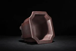 5.3in Chinese Classical Yixing Zisha Natural Clay Pot, Handmade Bonsai Decor - Picture 1 of 6