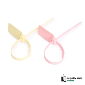 Slick Smooth Pull Tight Security Seals Tags, Pack of 100 - Picture 1 of 9