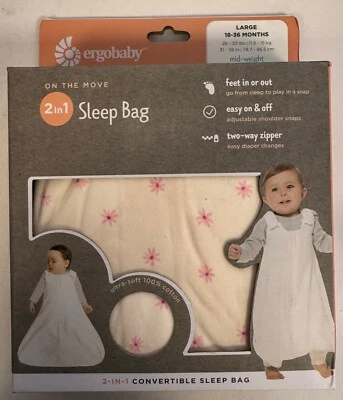 Ergobaby On The Move Saco de Dormir 2 en 1 1.0 Tog, Talla 18-36 Meses Foto 1 de 2