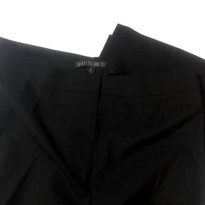 Pantalones de vestir negros Lafayette 148 New York 10 bolsillos lana/elastina Foto 1 de 4