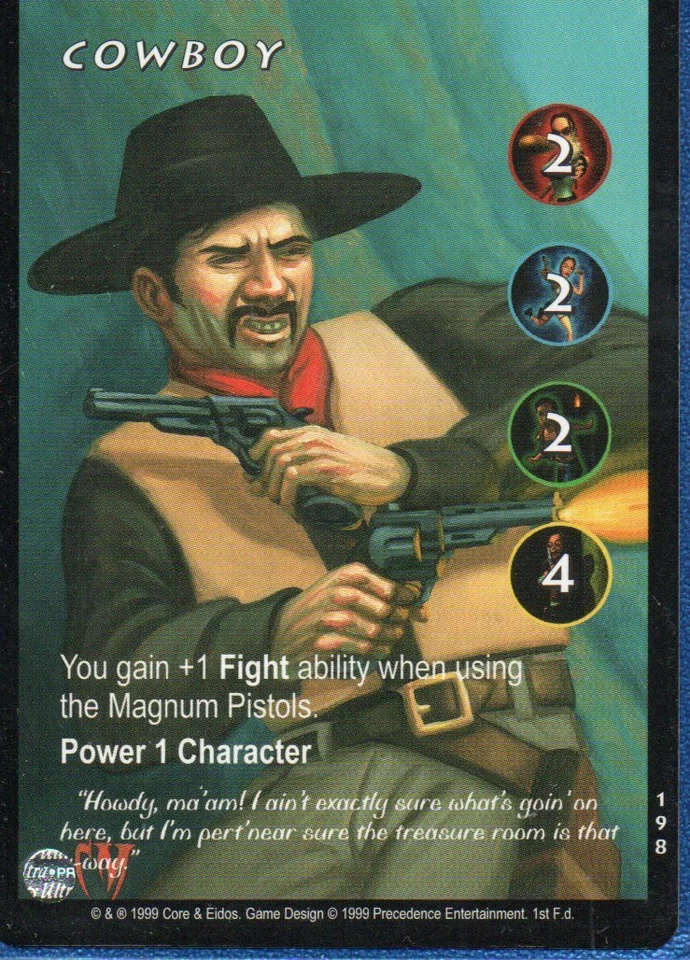 Tomb Raider CCG - Cowboy #198 Rare - Image 1 of 1