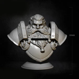 55mm Fantasy Palace Royal Guard Dwarf BUST Resin Model Kit Unassembled Unpainted - Picture 1 of 4