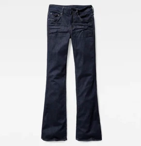 G-Star 3301 HIGH WAIST FLARE WMN Rinsed SuperStretch Flare Fit Size W32 L32 AU14 - Picture 1 of 7