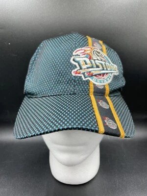 复古 90 年代底特律活塞帽黑色网眼绑带德鲁·皮尔森 NBA 标志 — 第 1/4 张图片