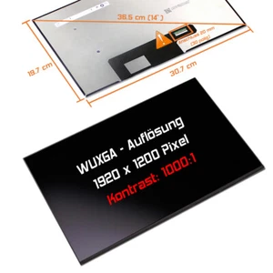 14" LED Display matt passend für AUO B140UAN02.1 1920x1080 Full HD IPS 72% Gamut - Bild 1 von 1