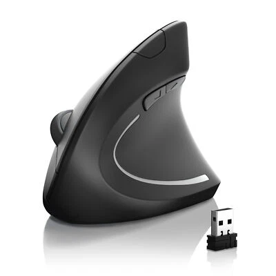 CSL optische kabellose Vertikal Maus Wireless vertical mouse 2,4 Ghz / Bluetooth - Bild 1 von 4