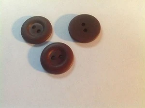 NEU 25 3/4 ZOLL SCHOKOBRAUN FARBIG MATT/MATTES FINISH KNÖPFE - Bild 1 von 3