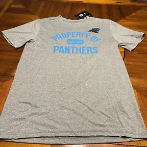 Carolina Panthers Mens Nike Property of DRI-FITT-Shirt -Small. NWT - Picture 1 of 4