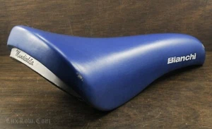 Vintage Bianchi Selle Italia RoadBike SADDLE Leather Mundialita TourBicycle SEAT - Picture 1 of 9