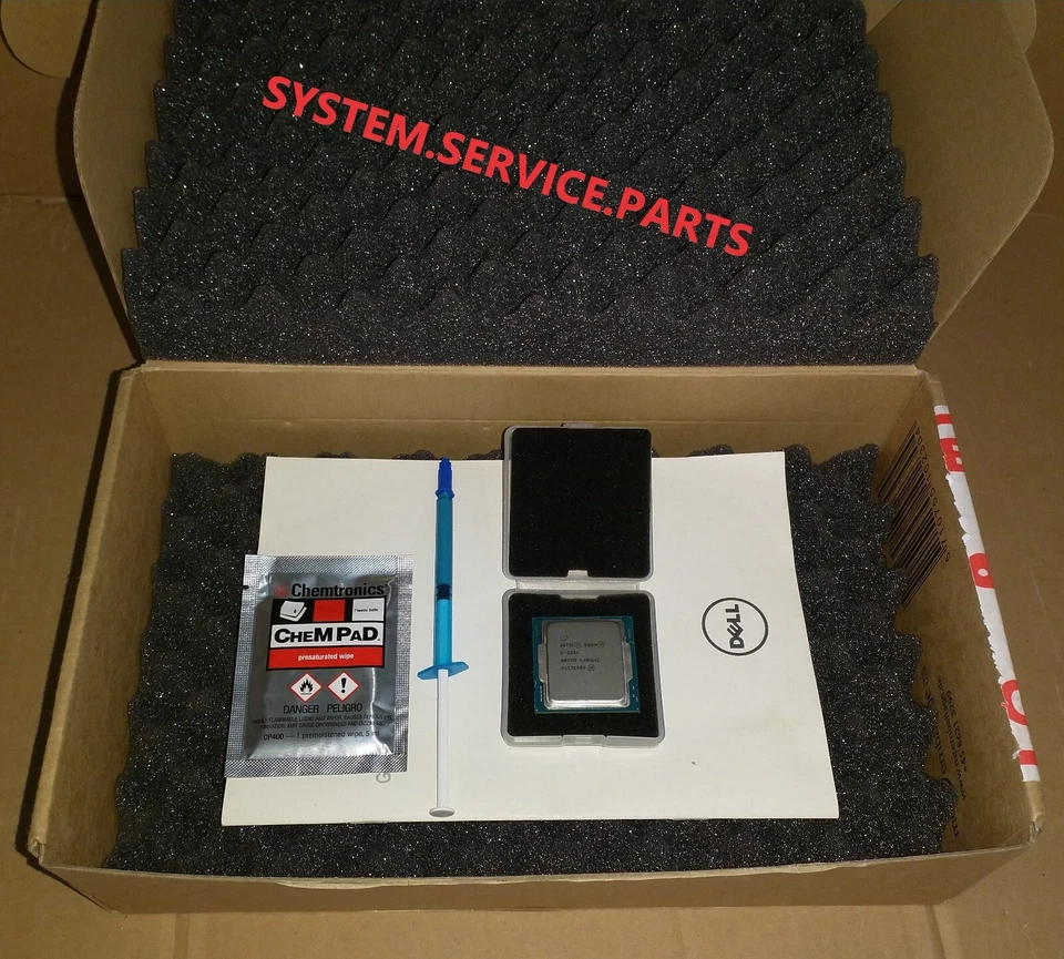 GENUINE DELL  Intel  Xeon CPU PROCESSOR E-2334 8M Cache 3.40 GHz RPK90 ( NEW ) - Image 1 of 2