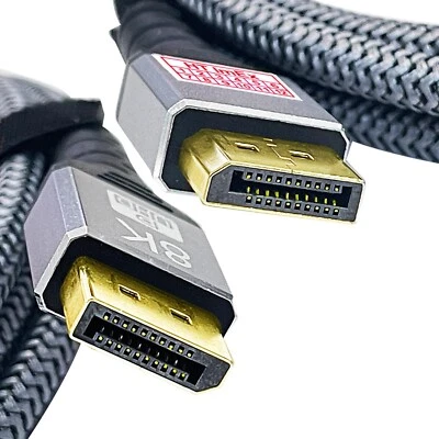 2M Displayport 8K DP Kabel V1.4 8K-60Hz 4K/144Hz 2K/165Hz Video Audio Monitor - Bild 1 von 4
