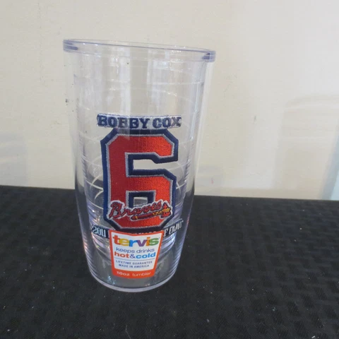 Tervis Bobby Cox Atlanta Braves Tumbler with 2013 HOF Patch Cover