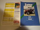 zetor Traktor 5211 5245 Verkaufsbroschüre 4 Seiten