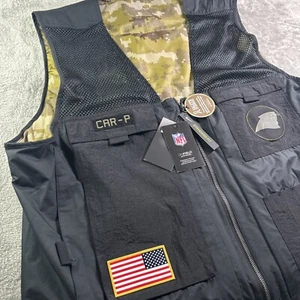 Nike On Field Carolina Panthers Salute To Service Black Utility Vest Mens XXL - Picture 1 of 10