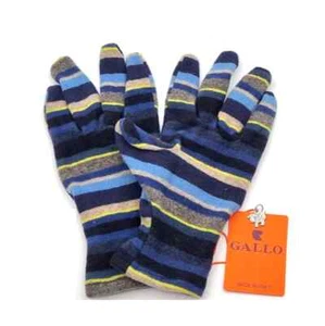 Baby Rooster Gloves/Fleece Limoncello Blue Striped Multicolor Size 3 (6/10 Years) - Picture 1 of 2