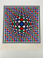 * ORIGINAL VICTOR VASARELY SIEBDRUCK OP ART SIGNIERT 160/200 SERIGRAPHIE