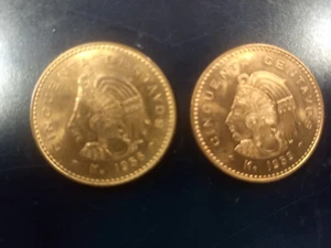 (2) Mexico 50 Centavos Coins; 1956 and 1959; both in Mint State condition - Picture 1 of 2