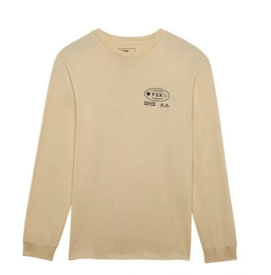 Fox Racing Men's Stamped Long Sleeve Premium T-Shirt Cream 32840-242 - Image 1 of 4