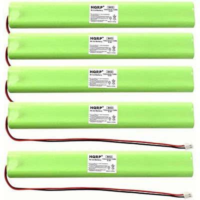 HQRP 5-Pack Emergency Exit Light Battery for Lithonia ELB-B003 ELB-B004 BAT9.6V700