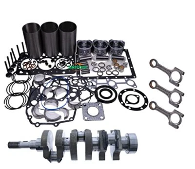 For Kubota Engine D902 Overhaul Rebuild Kit + 3PCS Connecting Rod + Crankshaft - Image 1 of 2