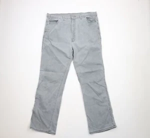 Vtg 70s Streetwear Mens 38x32 Distressed Stonewash Wide Leg Bell Bottoms Jeans - Picture 1 of 12