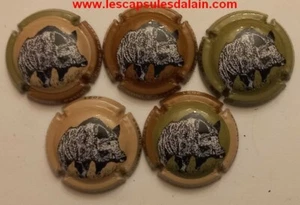 5 BELLES CAPSULES CHAMPAGNE ADNET PASCAL CUVEE CHASSE REF N°12a a 12e NEWS - Picture 1 of 1