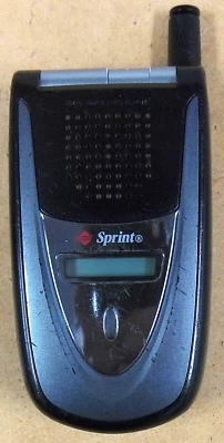 Sanyo SCP VI-2300 - Black / Gray / Silver ( Sprint ) Rare Cellular Flip Phone - Image 1 of 3