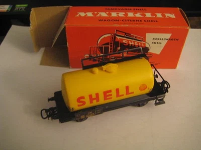 Vintage Marklin H0 4502 SHELL(#598 210) DB Petroleum Tank Car in orange box LNIB - Image 1 of 4